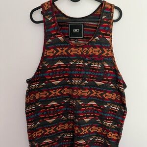 Obey Multicolor Striped Knit